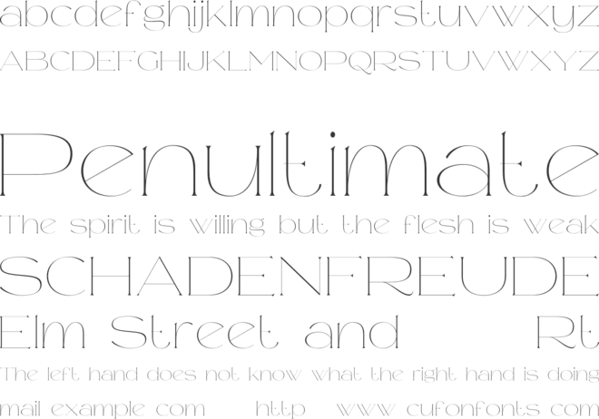 Mileur Free font preview