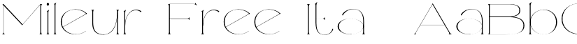Mileur Free Ita0 font