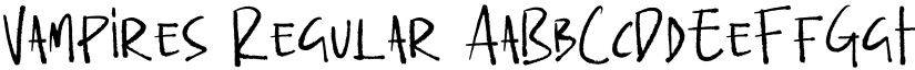 Vampires Regular font