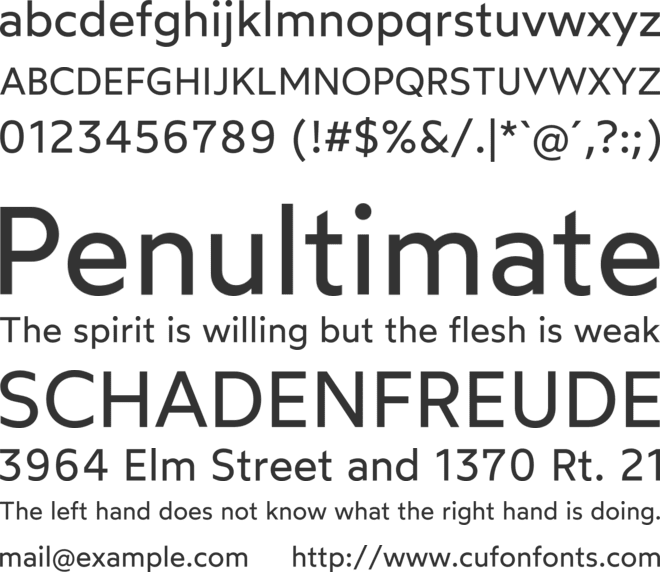 Wotfard font preview