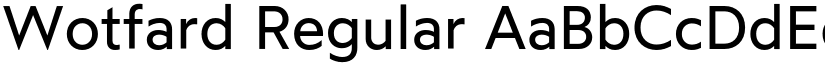 Wotfard Regular font