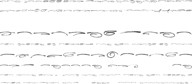 Aster Love Underlines font preview