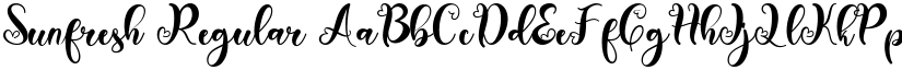 Sunfresh Regular font