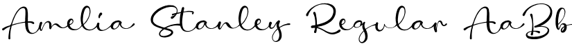 Amelia Stanley Regular font