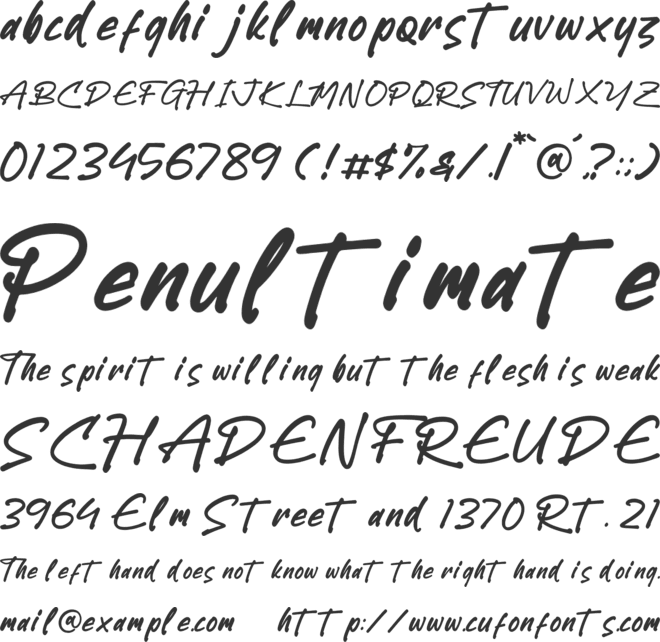 Gastony Signature font preview