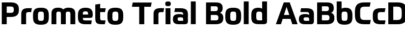 Prometo Trial Bold font