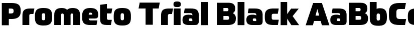 Prometo Trial Black font