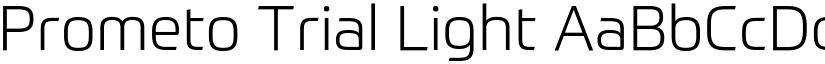 Prometo Trial Light font