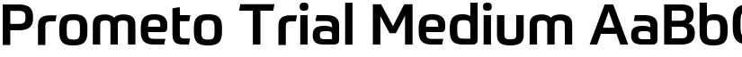 Prometo Trial Medium font