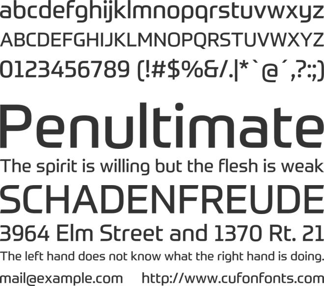 Prometo Trial font preview
