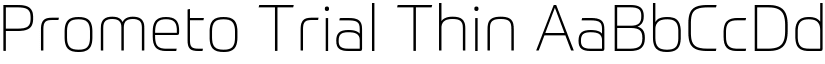 Prometo Trial Thin font
