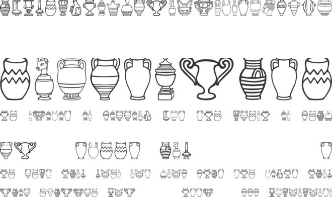 Pretty Pottery font preview