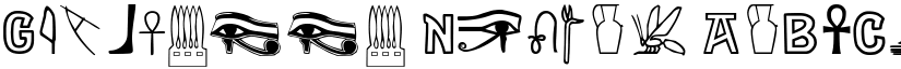 Gyptienne Normal font