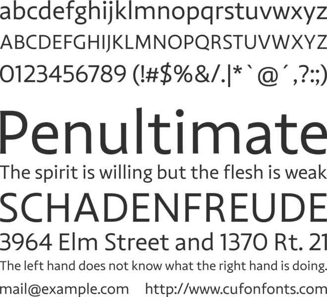 Highgate Trial font preview