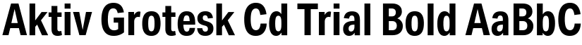 Aktiv Grotesk Cd Trial Bold font