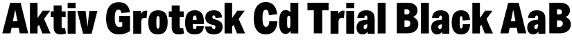 Aktiv Grotesk Cd Trial Black font