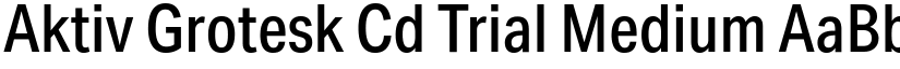 Aktiv Grotesk Cd Trial Medium font