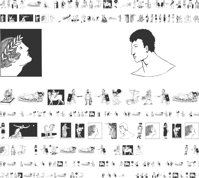 Classic Bats font preview