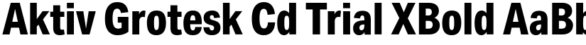 Aktiv Grotesk Cd Trial XBold font