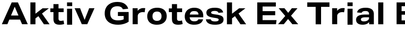Aktiv Grotesk Ex Trial Bold font