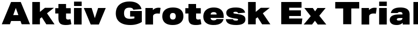 Aktiv Grotesk Ex Trial Black font