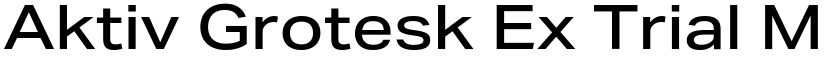 Aktiv Grotesk Ex Trial Medium font