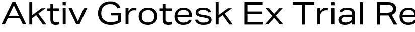 Aktiv Grotesk Ex Trial Regular font