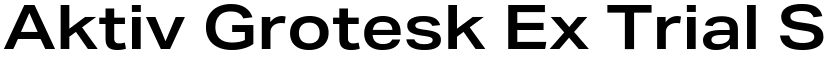 Aktiv Grotesk Ex Trial SemiBold font