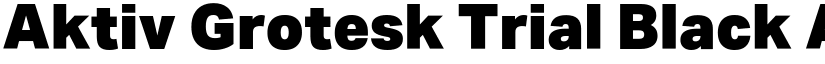 Aktiv Grotesk Trial Black font