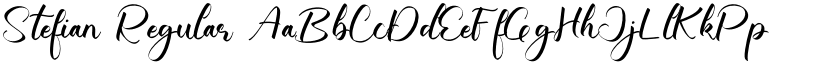 Stefian Regular font