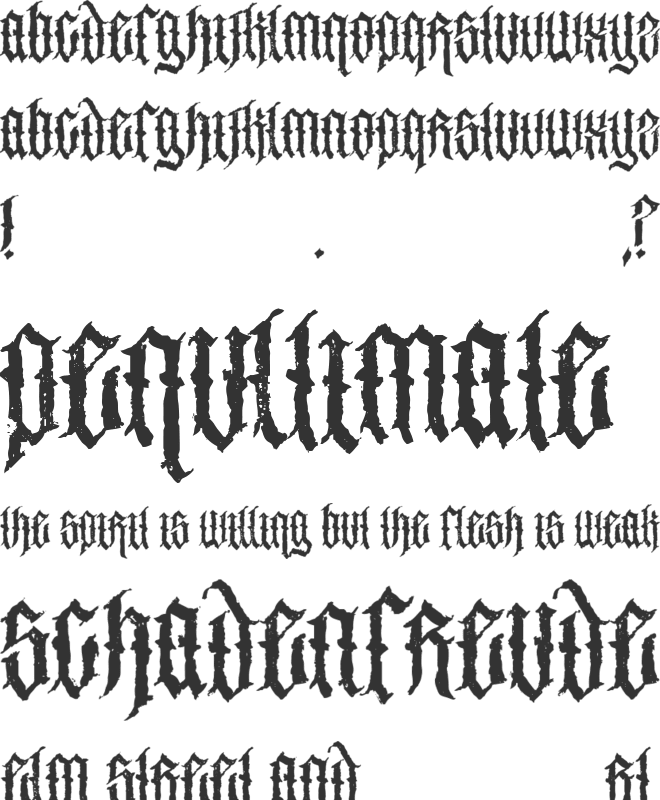 Brodequin font preview