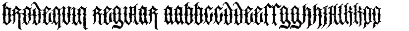 Brodequin Regular font
