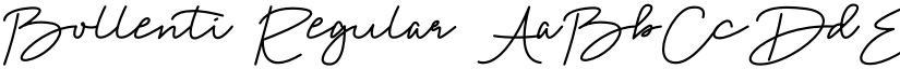 Bollenti Regular font