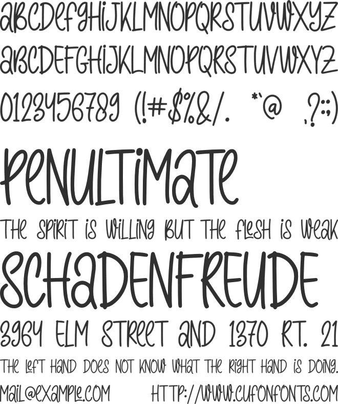 Simple Summer - Personal Use font preview