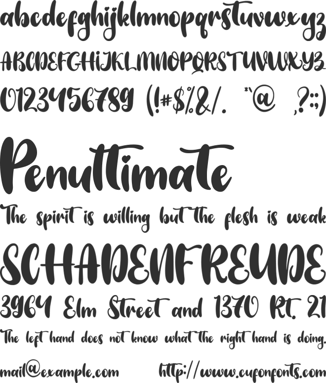 Tropical Display - Personal Use font preview