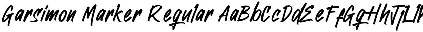 Garsimon Marker Regular font