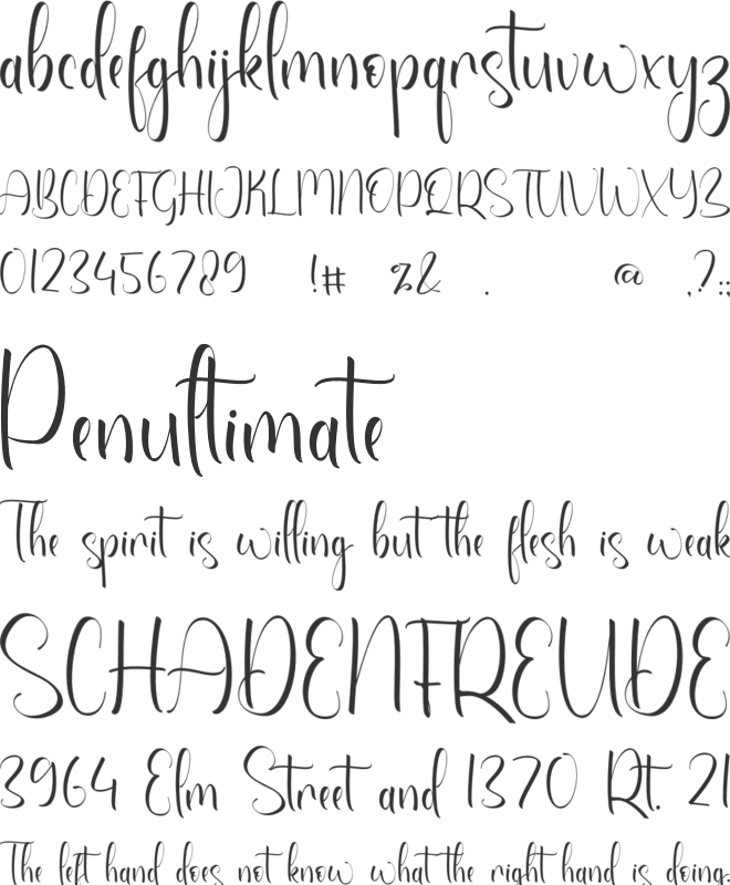 Londyan font preview
