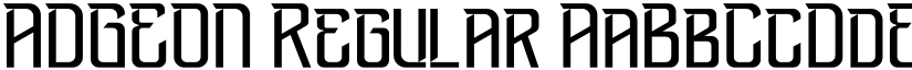ADGEON Regular font