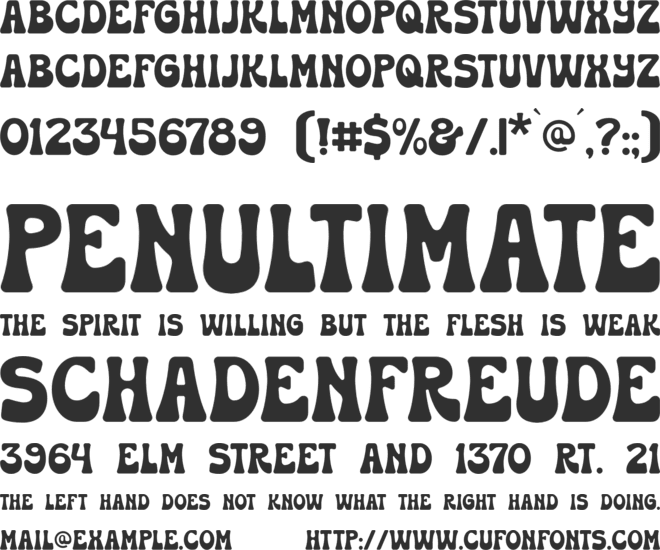 Huston font preview