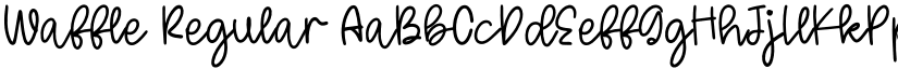 Waffle Regular font