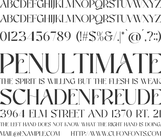 VASQUZ font preview