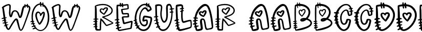 Wow Regular font