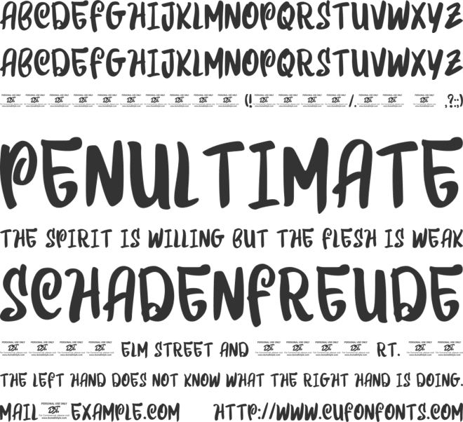 Summer Cinema font preview