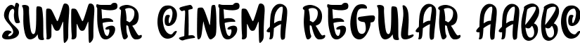 Summer Cinema Regular font