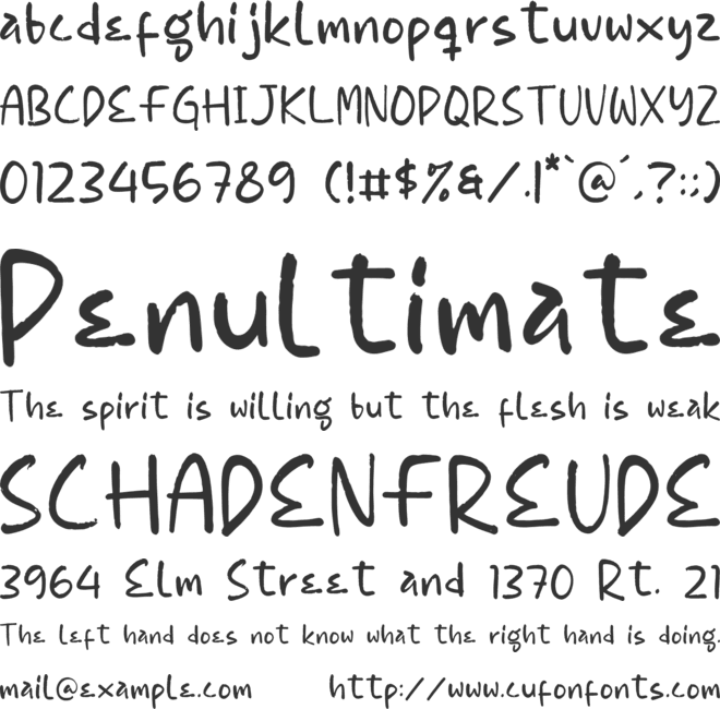 Caroline Display font preview