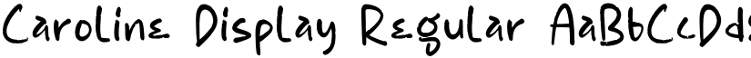 Caroline Display Regular font