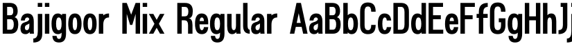 Bajigoor Mix Regular font