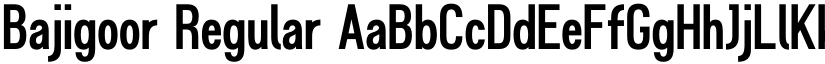 Bajigoor Regular font