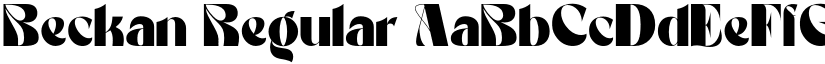 Beckan Regular font