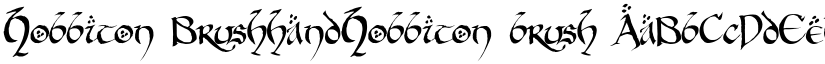Hobbiton BrushhandHobbiton brush font